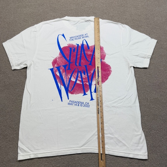 Cruel World T Shirt Mens Size L Large White Short Sleeve Pasadena 2022 - Picture 3 of 9